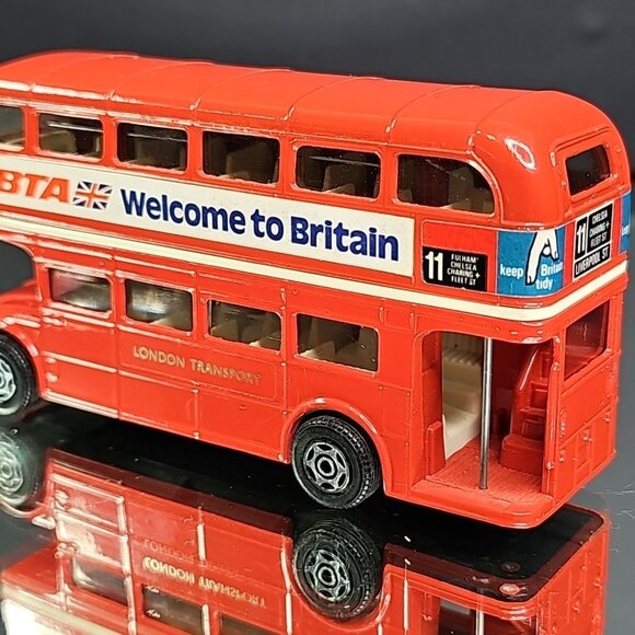 Corgi London Transport Routemaster Double Decker Bus BTA Welcome to Britain 4¾" - Picture 6 of 10